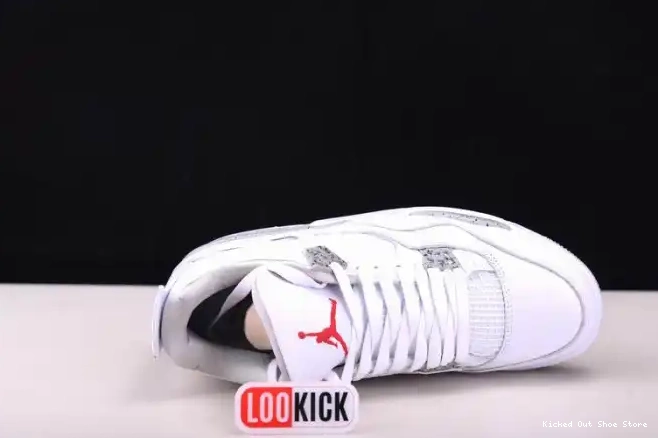 Kick Theory Retro 4 (2021) White Oreo Jordan CT8527-100 0512